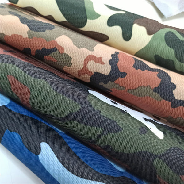 600D polyester oxford fabric with camouflage printing