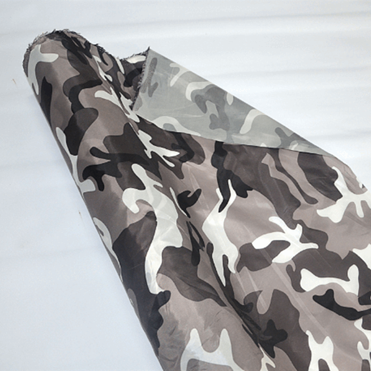 camouflage print PA coating downproof fabric for jacket