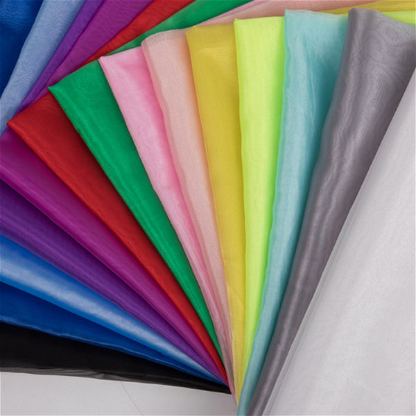 ultrathin polyester organza fabric for dress