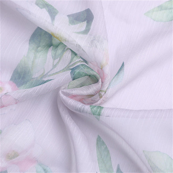 Ultralight customized print wrinkle chiffon fabric for dress