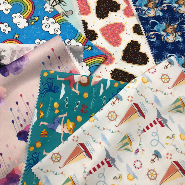 Waterproof customized print poly pul fabric for diaper